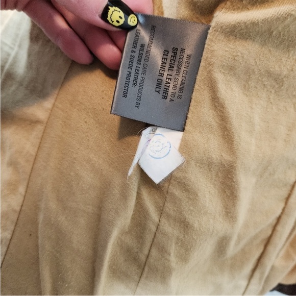 WILSONS LEATHER 2 Button Leather blazer sports coat jacket in brown size M - Picture 7 of 12